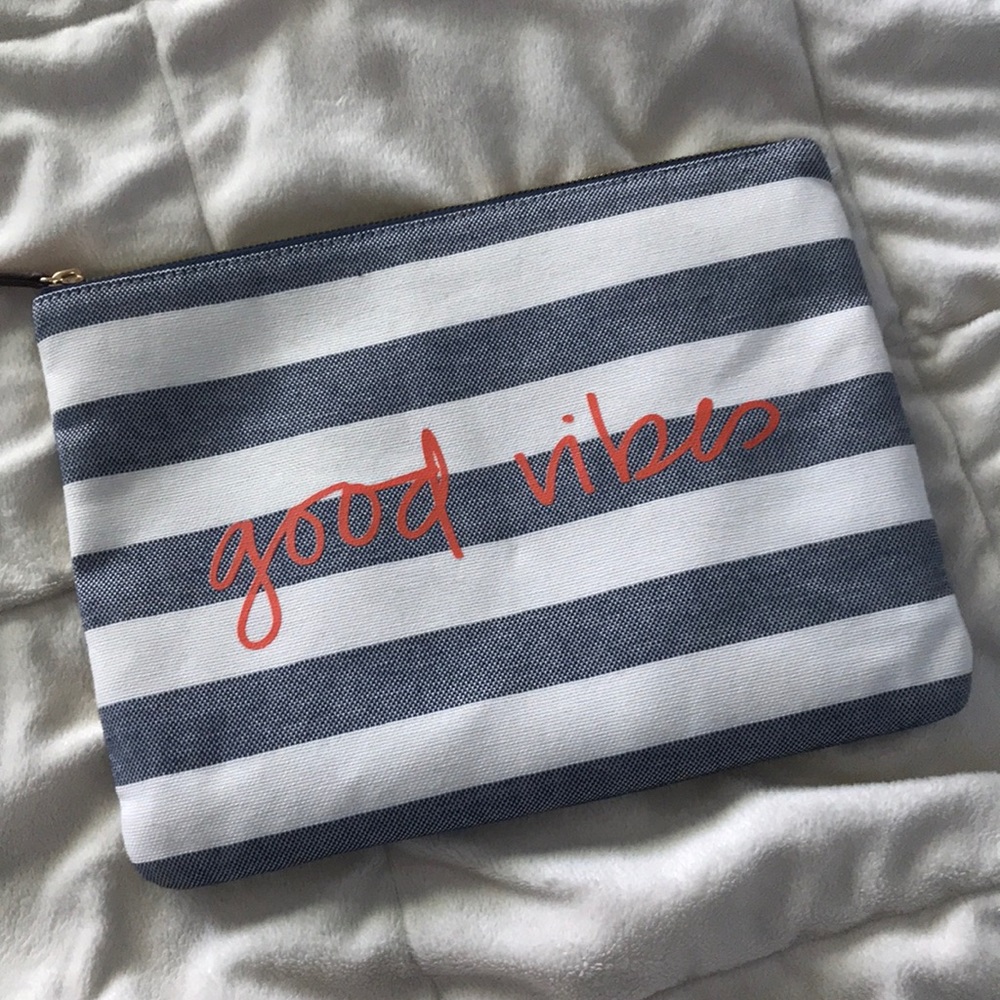 Stella & Dot “Good Vibes,” clutch.